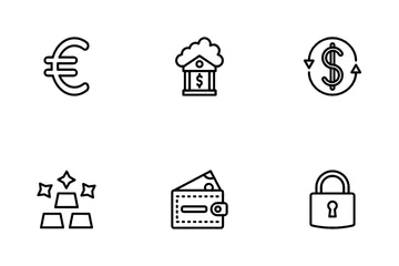 Bancos y finanzas Icon Pack