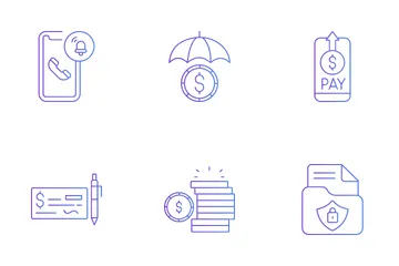 Bancos y finanzas Icon Pack