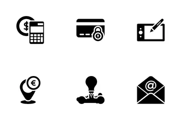 Bancos y finanzas Icon Pack