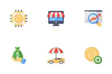 Bancos y finanzas Icon Pack