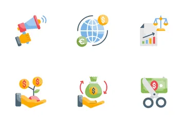 Bancos y finanzas Icon Pack