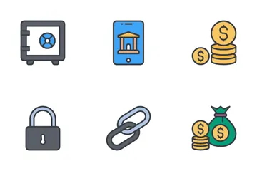 Banca y finanzas Vol-2 Paquete de Iconos