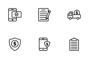 Banca e finanças Icon Pack