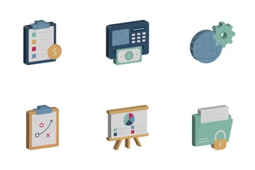 Banca e finanças Icon Pack