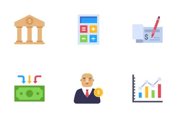 Banca e finanças Icon Pack