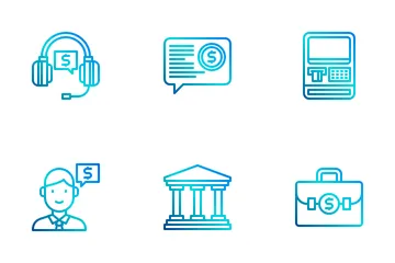 Bancário e Financeiro Pacote de Ícones