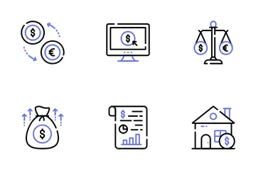 Banca e finanza Icon Pack