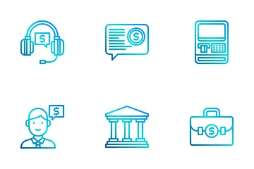 Bancário e Financeiro Icon Pack