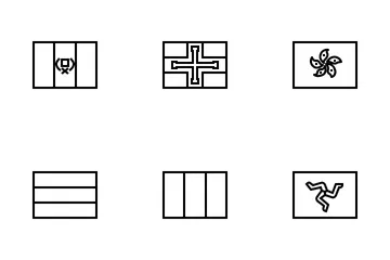 Bandeiras 4 Pacote de Ícones