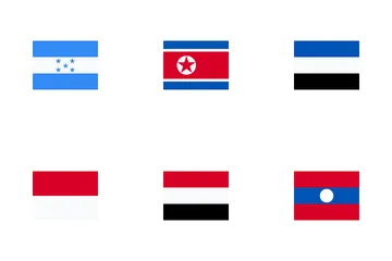 Bandeiras dos países Pacote de Ícones