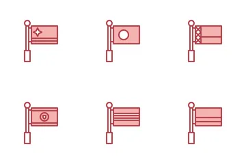 Bandeiras Internacionais Pacote de Ícones