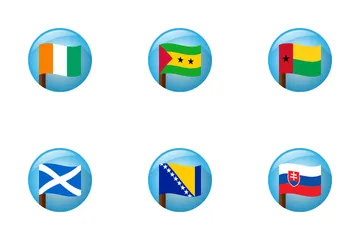 Banderas del mundo Paquete de Iconos