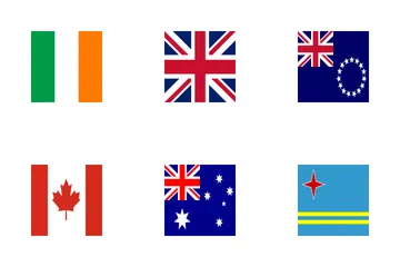 Banderas de países Paquete de Iconos