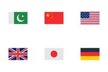 Banderas del mundo Paquete de Iconos