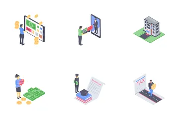 Bank People Icon Pack