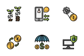 Banken und Finanzen Symbolpack