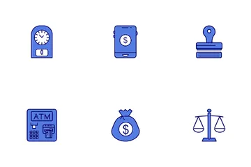 Banking And Atm Service Icon Pack