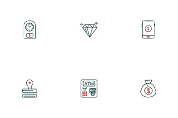 Banking And Atm Service Icon Pack