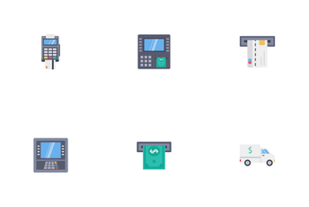 Banking And ATM Services Vol 2 Icon Pack