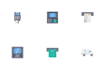 Banking And ATM Services Vol 2 Icon Pack