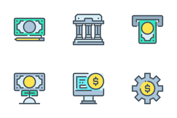 Banking And Financial  Icon Pack