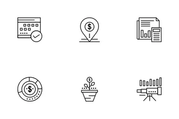 Banking Finance And Market Economics Icon Pack