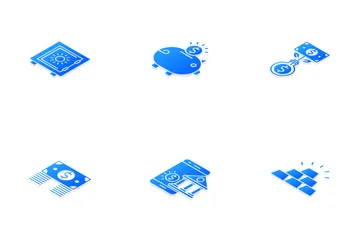 Banking Isometric Icon Pack