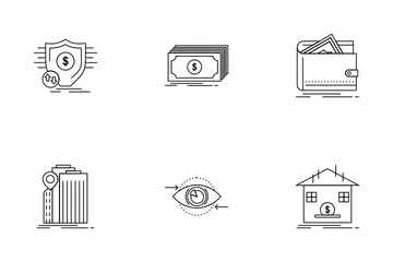 Banking Money And Business Economics H Icon Pack