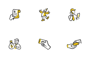 Banking &Office Scenes Icon Pack