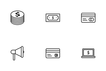 Banking Outline Icon Pack