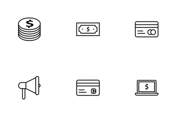 Banking Outline Icon Pack