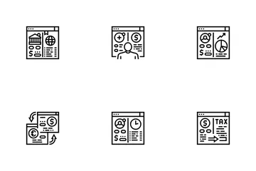 Banque de services de trésorerie Pack d'Icônes