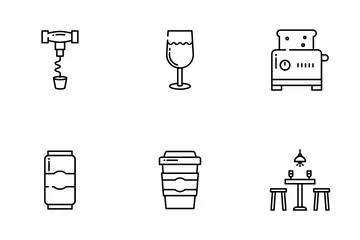 Bar And Restaurant Icon Pack