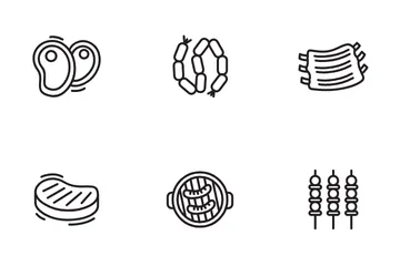 Barbecue And Food Icon Pack