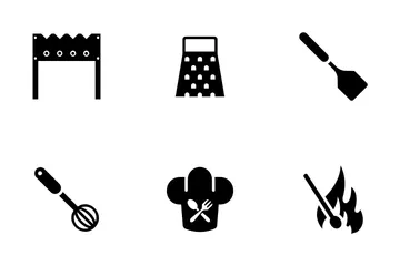 Barbecue Grilling Icon Pack