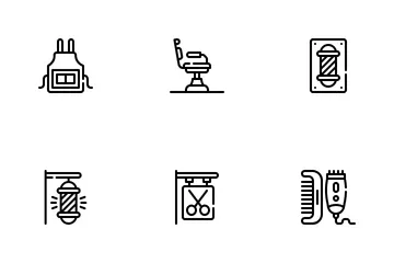 이발소 아이콘 팩