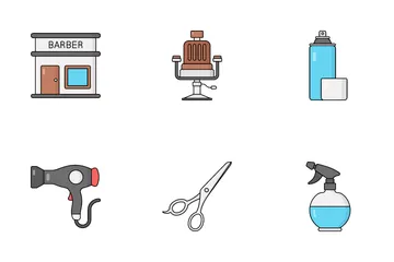 Barber Shop Icon Pack