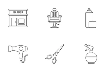 Barber Shop Icon Pack