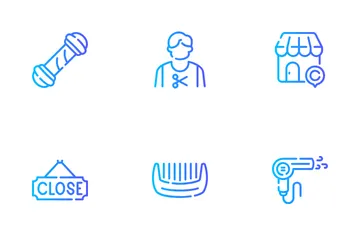 Peluquería Paquete de Iconos