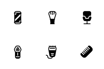 Barbershop & Hairdressing Icon Pack