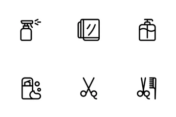 Barbershop & Hairdressing Icon Pack