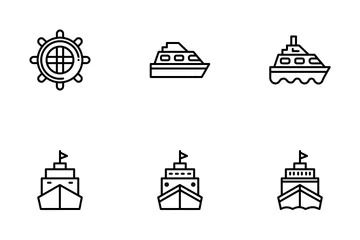 Barco Paquete de Iconos