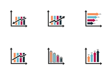 Barra de infografía Vol 5 Paquete de Iconos