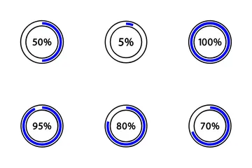 Barre de progression et chargement Pack d'Icônes