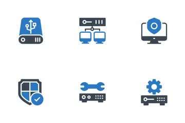 Base de datos y almacenamiento Paquete de Iconos