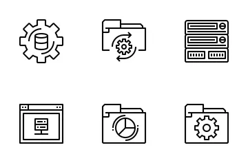 Base de données et développement Pack d'Icônes