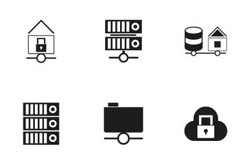 Base de données et réseau Pack d'Icônes