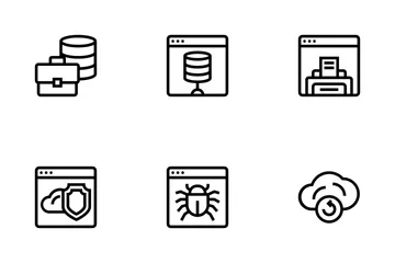 Base de données et serveurs Pack d'Icônes