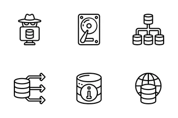 Base de données et stockage Pack d'Icônes