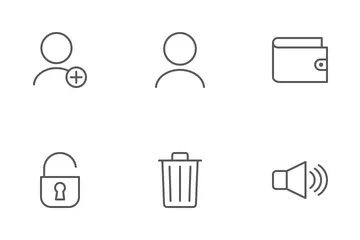 Interface utilisateur de base Icon Pack